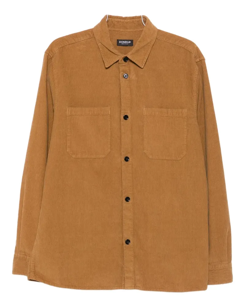 Dondup Hemd mit Brusttaschen - Braun Braun
