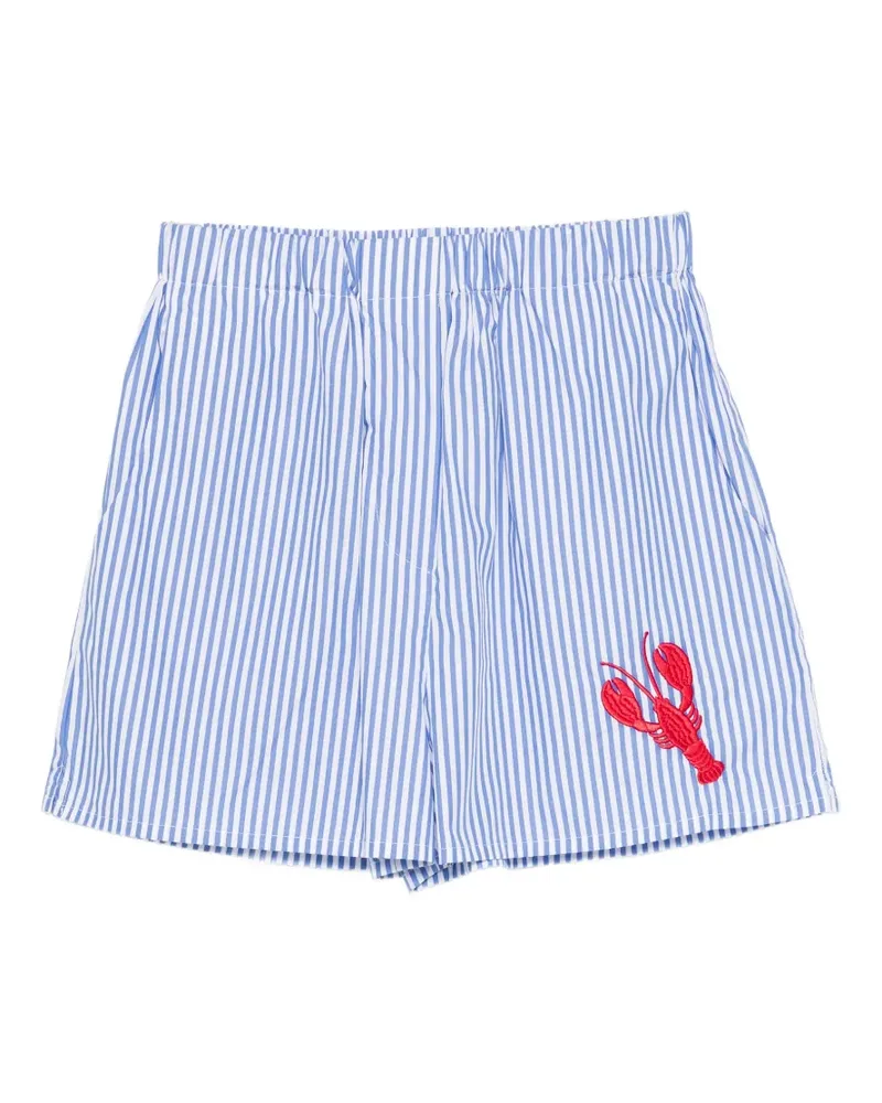 Joshua Sanders Shorts mit Hummerstickerei - Blau Blau