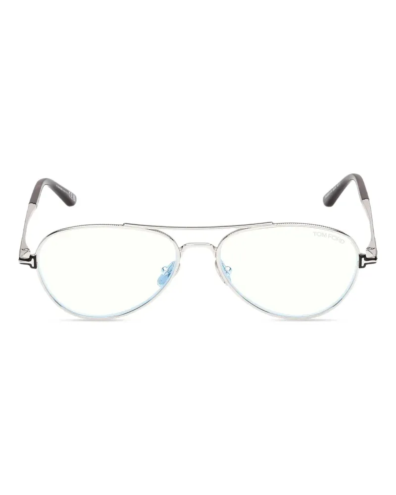 Tom Ford pilot-frame glasses - Silber Silber