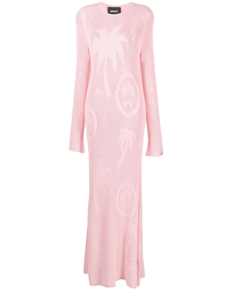 BARROW Gestricktes Maxikleid - Rosa Rosa