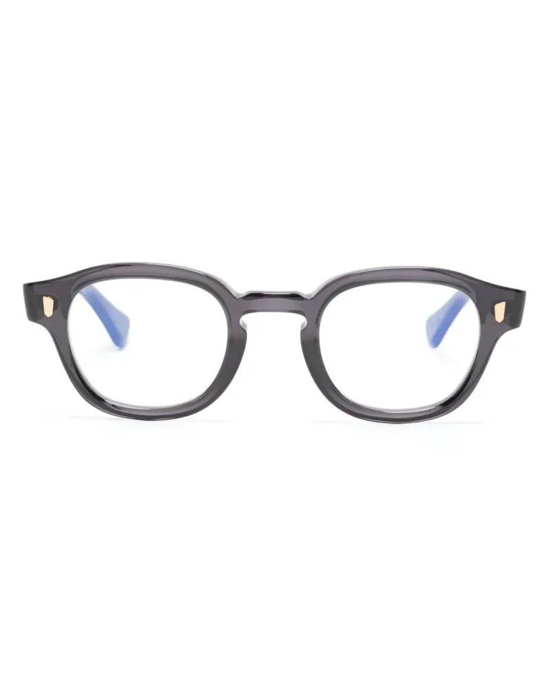 Cutler and Gross Brille mit rundem Gestell - Schwarz Schwarz