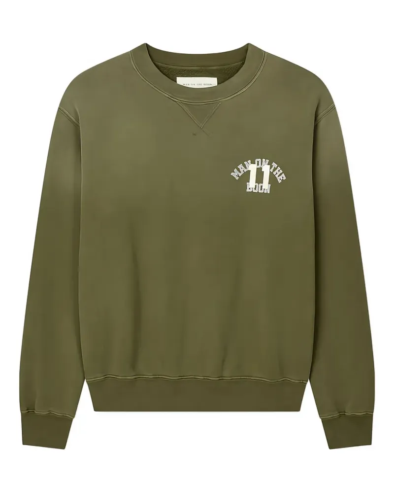 ManOnTheBoon Sweatshirt mit Logo-Detail - Grün Grün