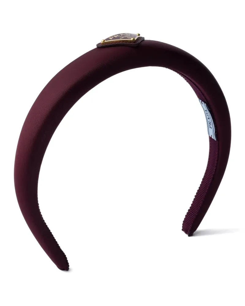 Prada Haarreif mit Logo - Rot Rot