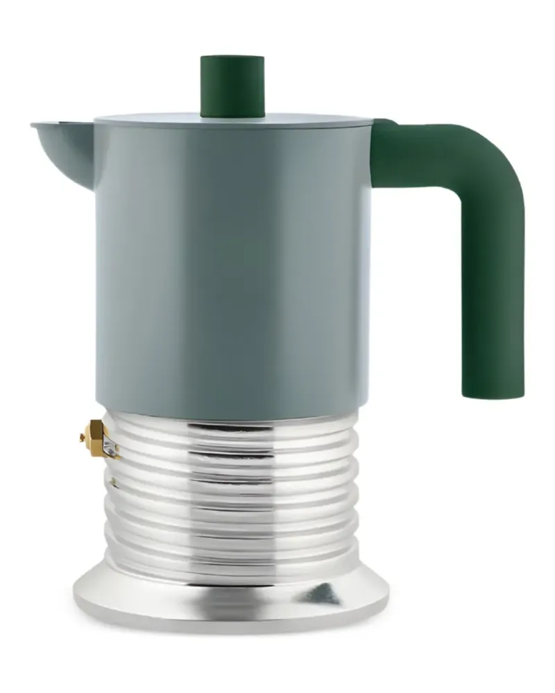 Alessi Espressokocher mit geripptem Design - Grün Grün