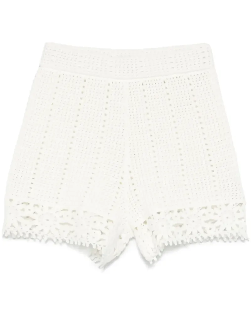 Maje Gehäkelte Shorts - Weiß Weiß