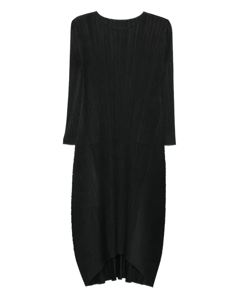 Issey Miyake pleated maxi dress - Schwarz Schwarz
