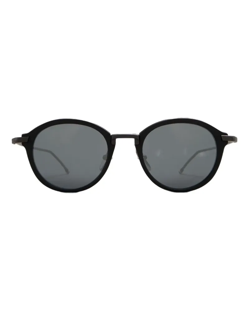 Thom Browne Brille mit rundem Gestell - Schwarz Schwarz