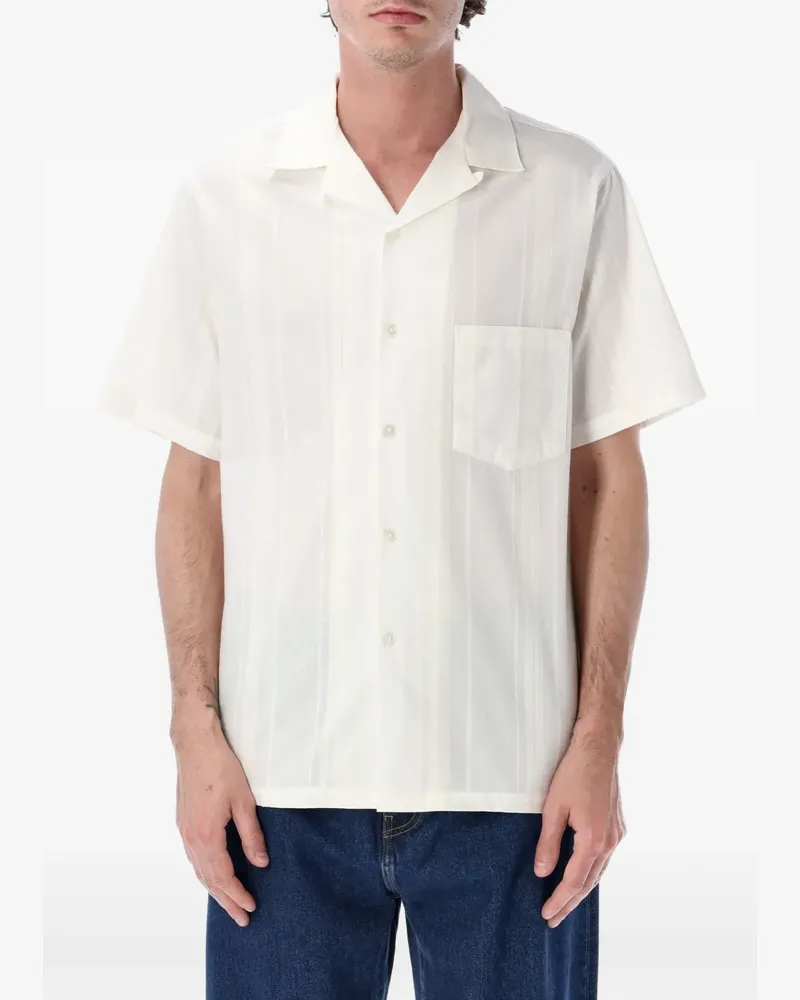 Portuguese Flannel Mira striped shirt - Weiß Weiß