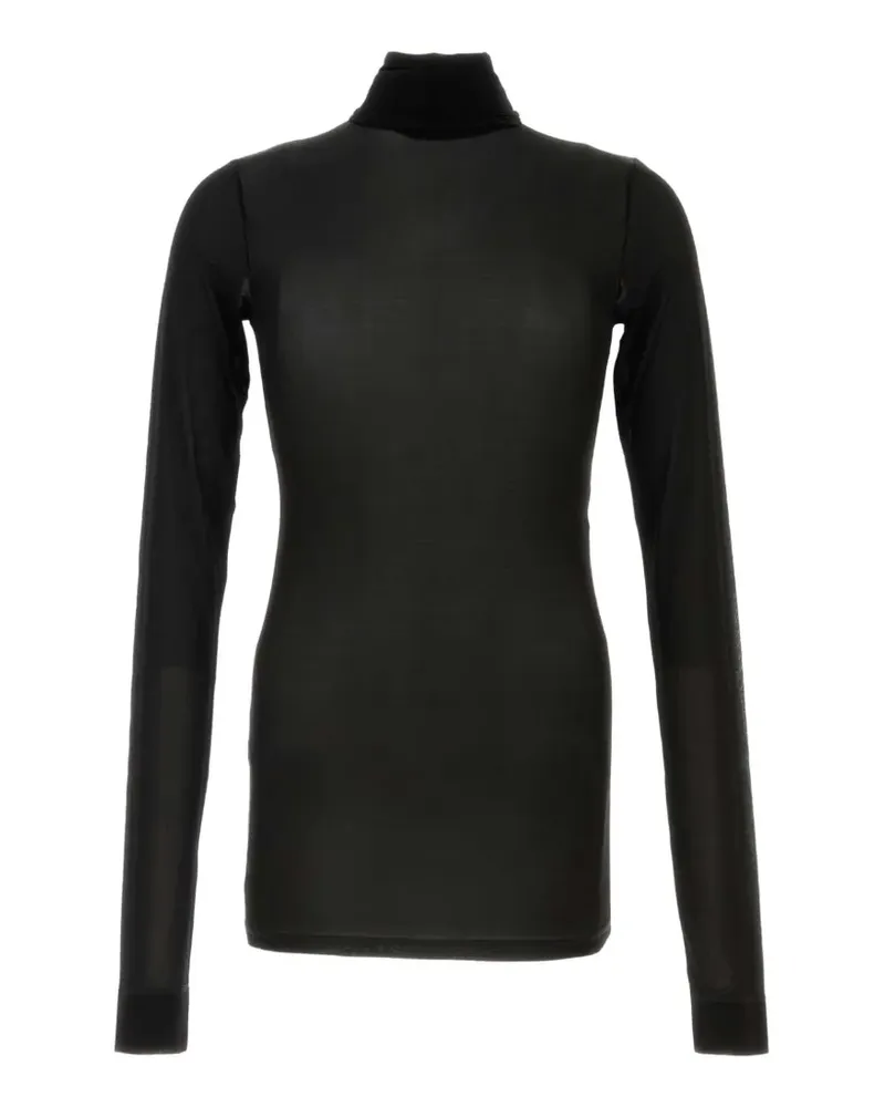 Saint Laurent roll-neck long-sleeve T-shirt - Schwarz Schwarz