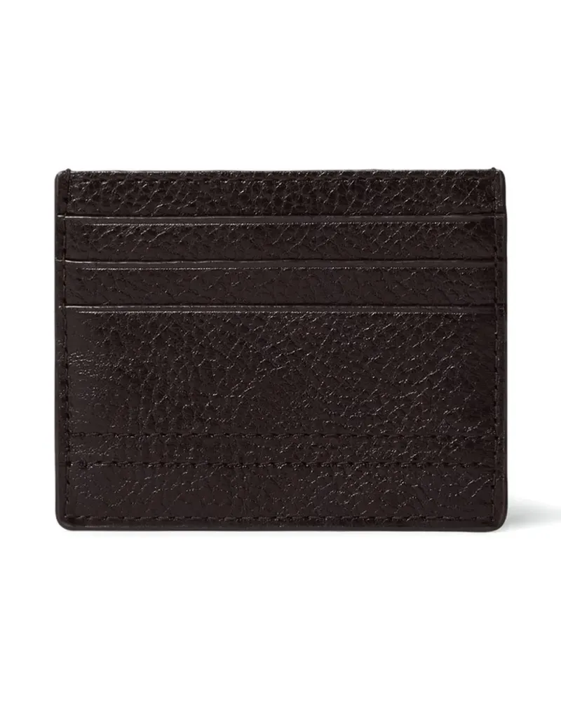 Christophe Lemaire Kartenetui mit Logo - Braun Braun