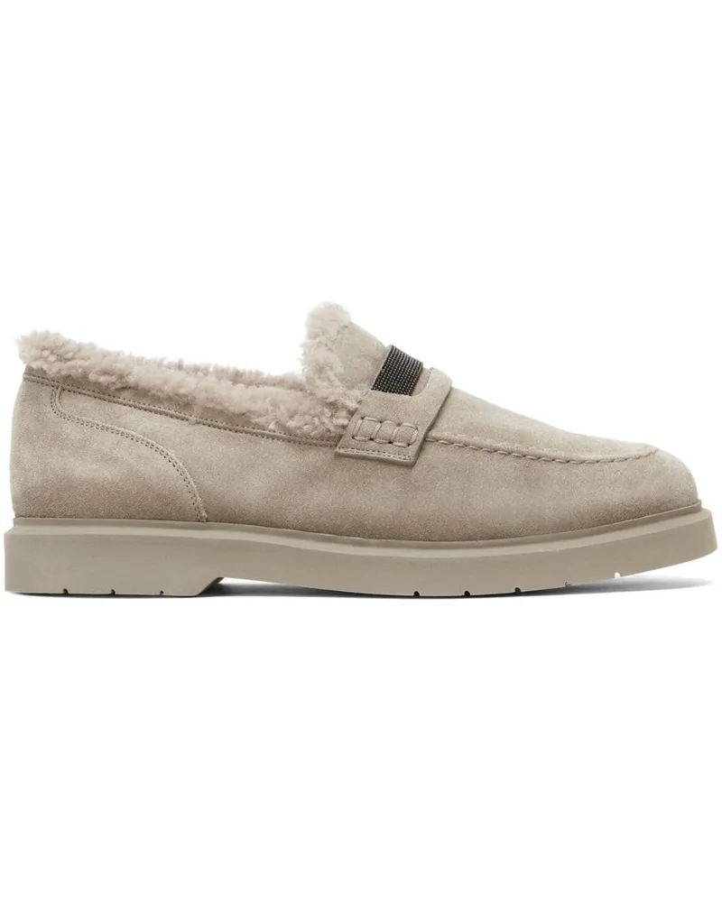 Brunello Cucinelli Klassische Penny-Loafer - Grau Grau