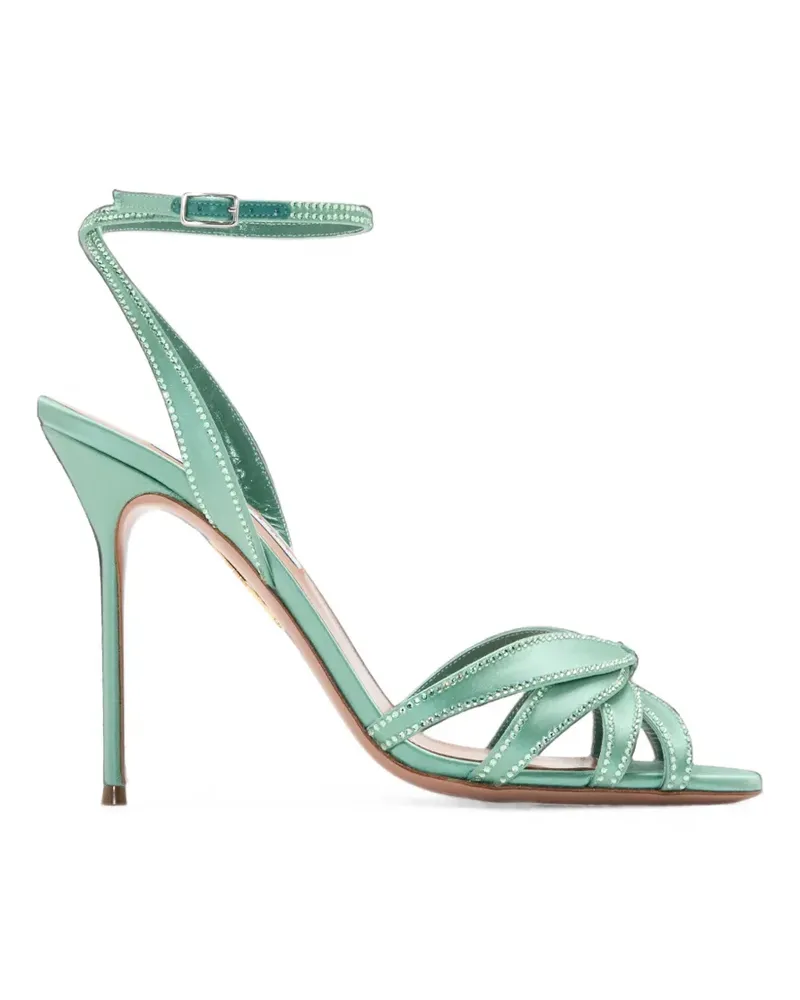 Aquazzura Soulmate Crystal Sandalen 105mm - Grün Grün