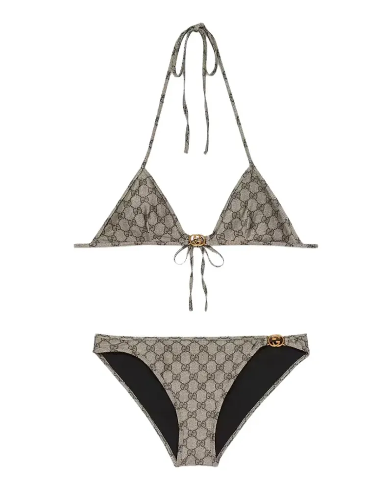 Gucci interlocking GG tie bikini - Nude Nude
