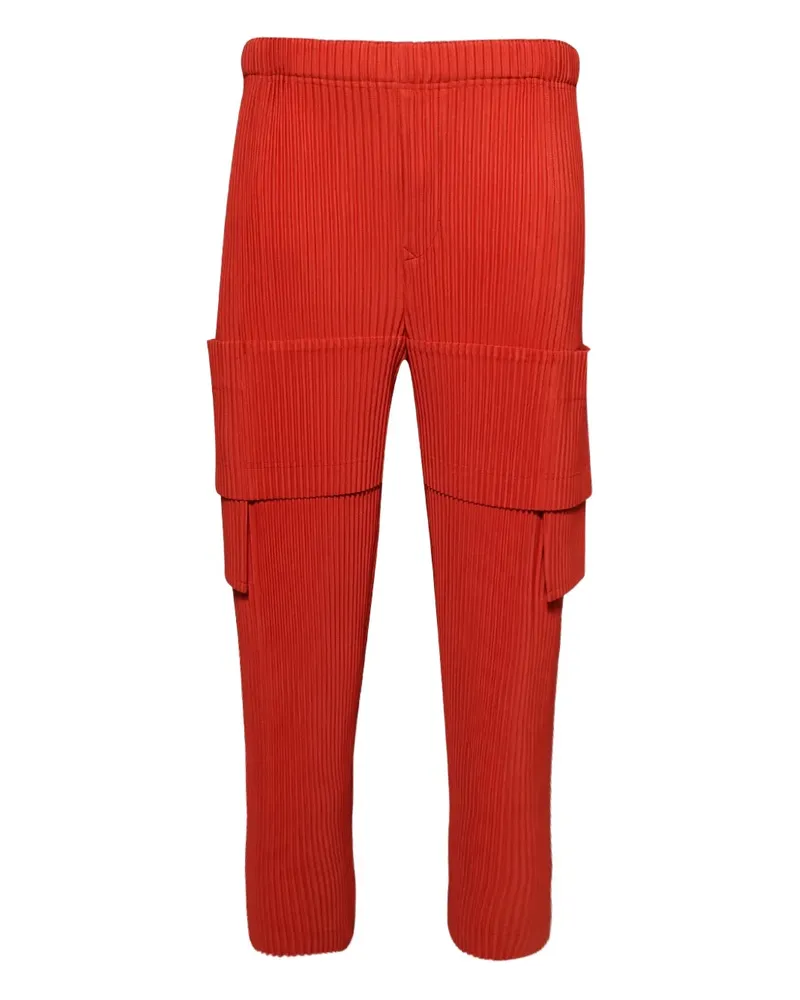 Issey Miyake plissé cargo pants - Rot Rot