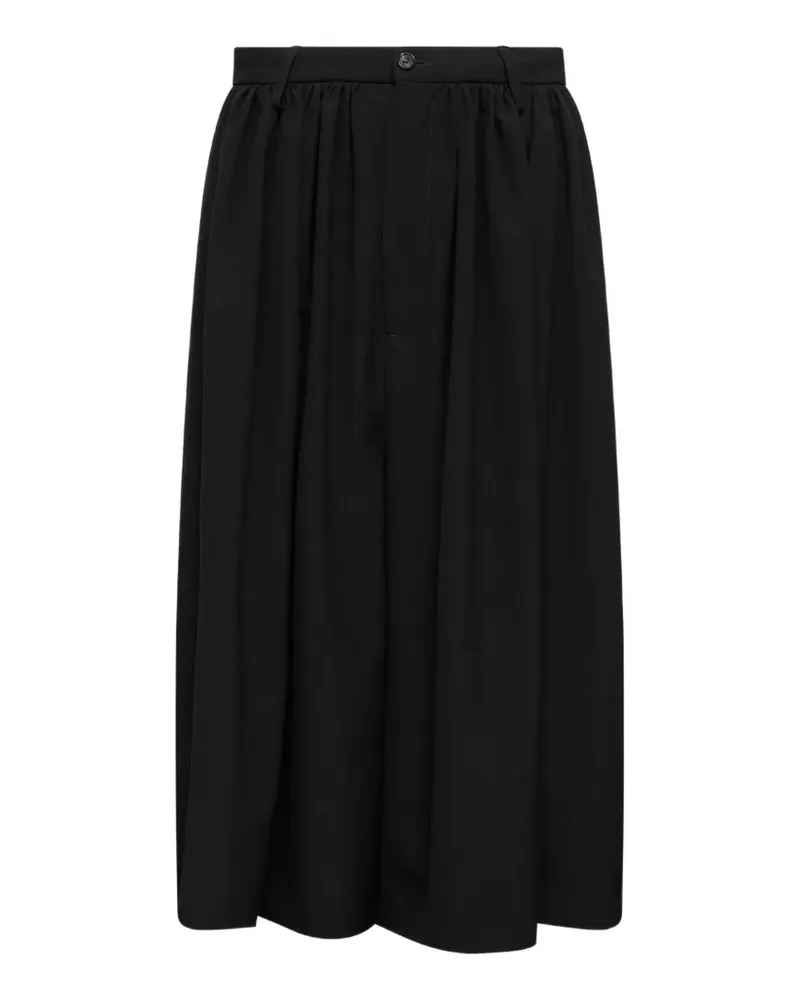Maison Margiela Geraffte Shorts mit Falten - Schwarz Schwarz