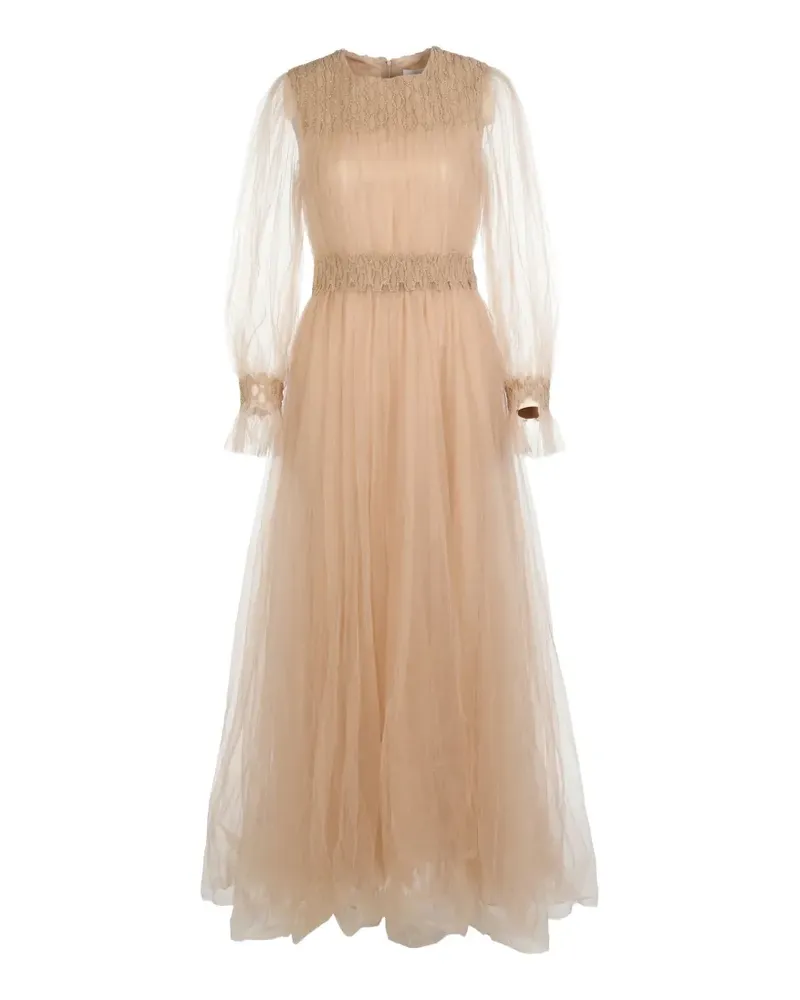 Valentino Garavani embellished gown dress - Nude Nude