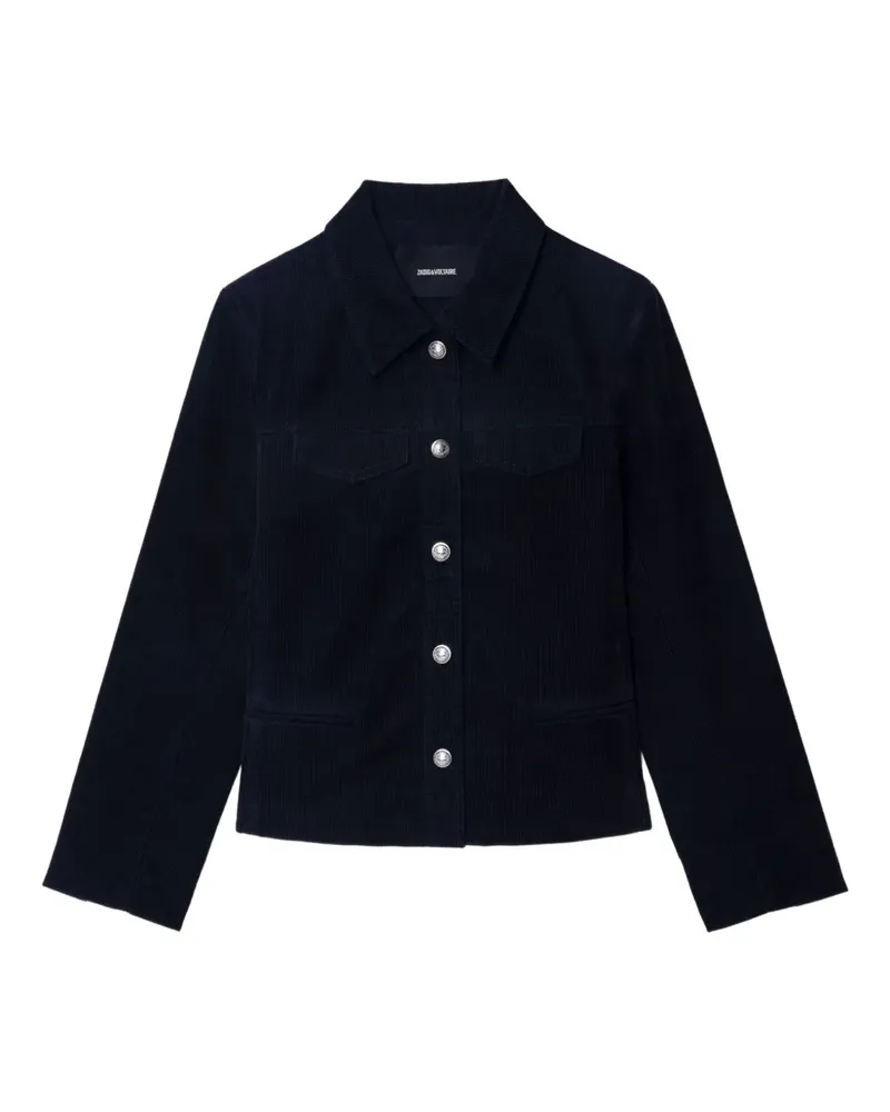 Zadig & Voltaire Liam Jacke aus Cord - Blau Blau