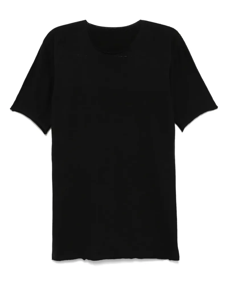 Isaac Sellam Gestricktes T-Shirt - Schwarz Schwarz