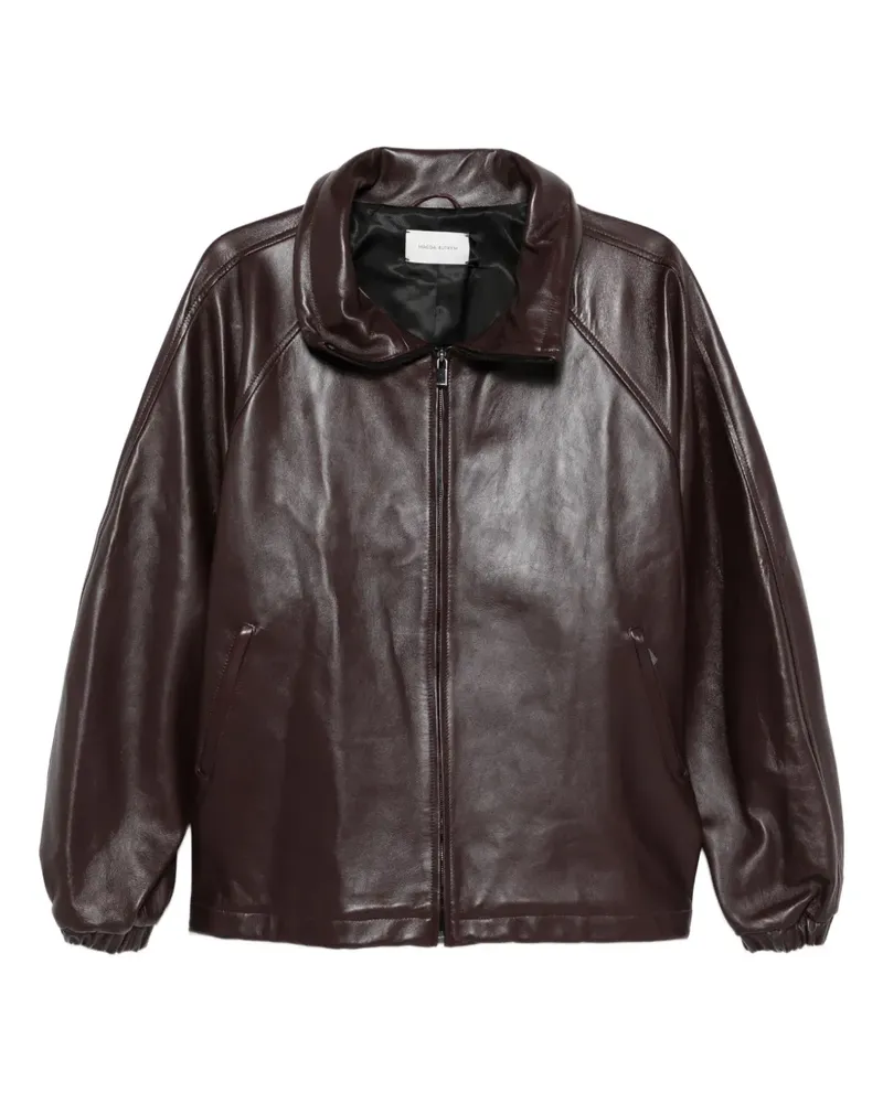 Magda Butrym Lederjacke mit Reißverschluss - Violett Violett