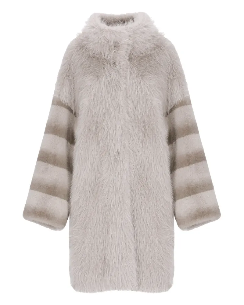 Bully Jacke mit Streifendetail - Grau Grau