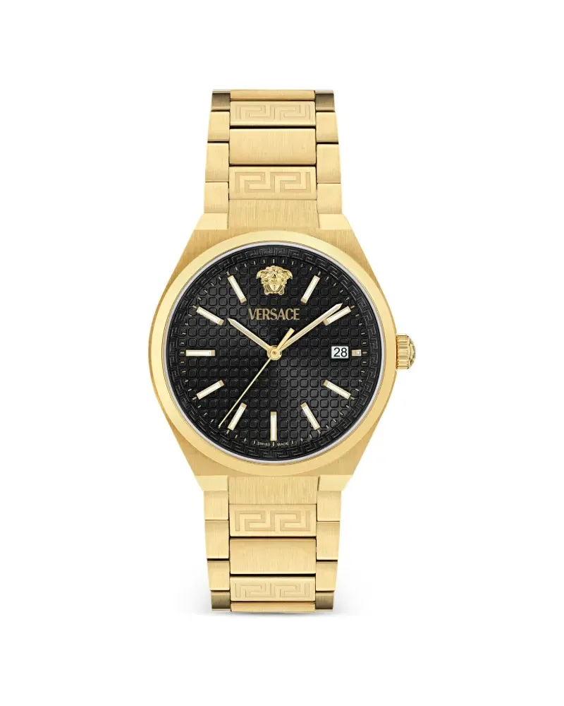Versace Steel Greek Key 39mm - Gold Gold
