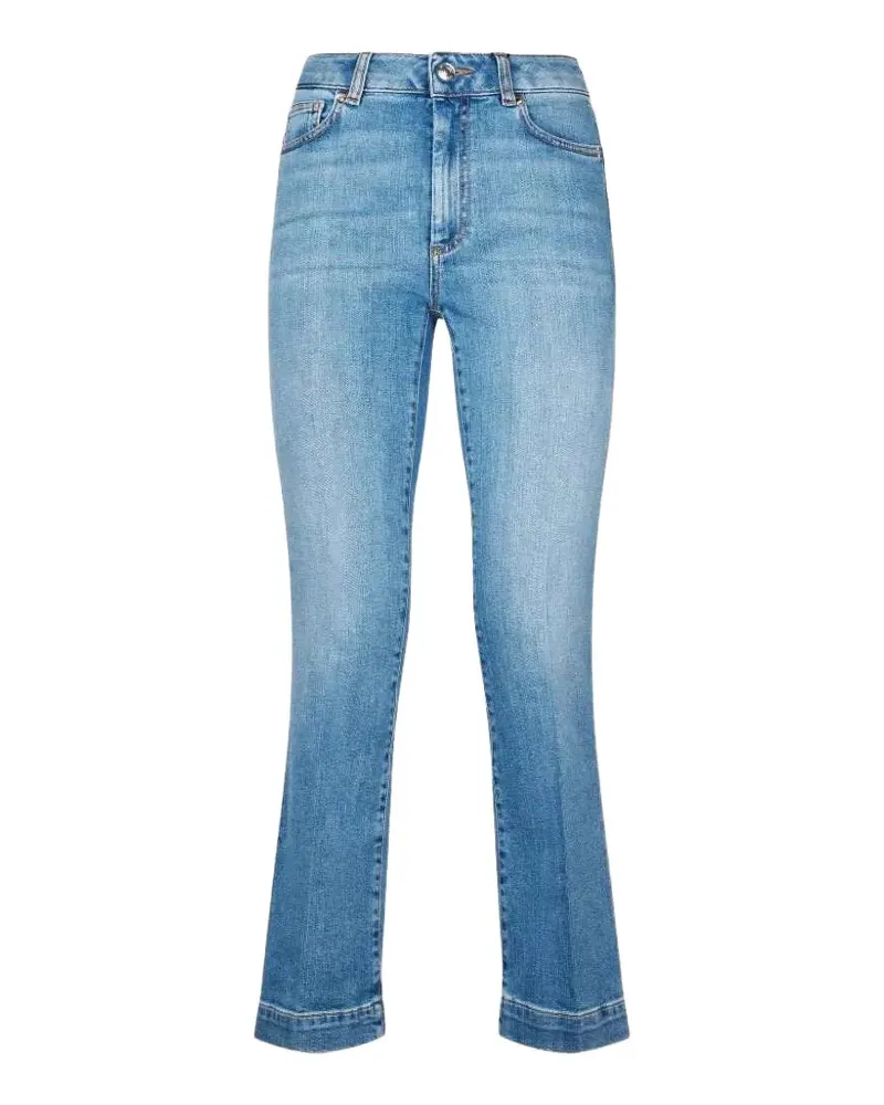 SPORTMAX Ausgeblichene Slim-Fit-Jeans - Blau Blau