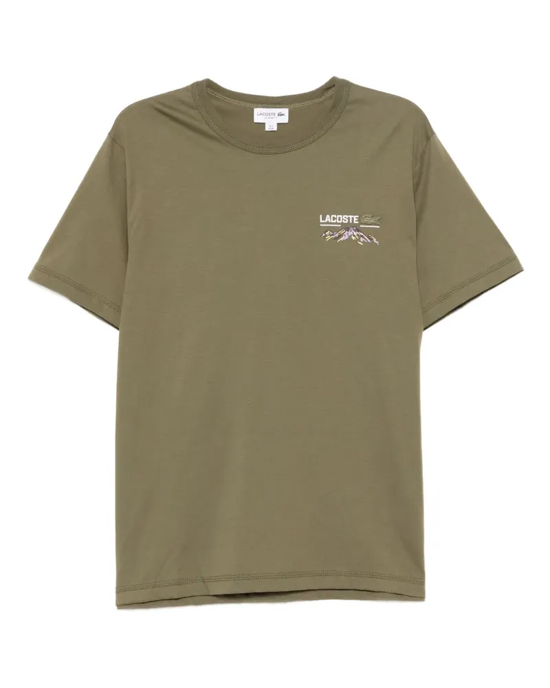 Lacoste T-Shirt mit grafischem Print - Grün Grün