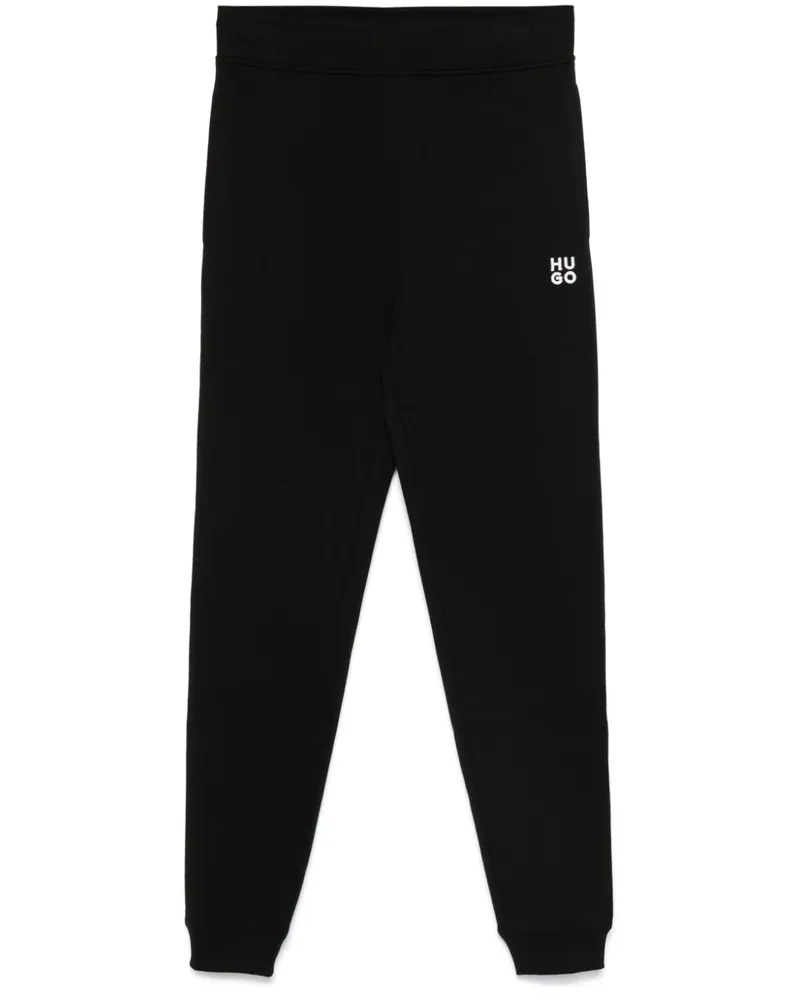 HUGO BOSS Jogginghose mit Logo-Stickerei - Schwarz Schwarz