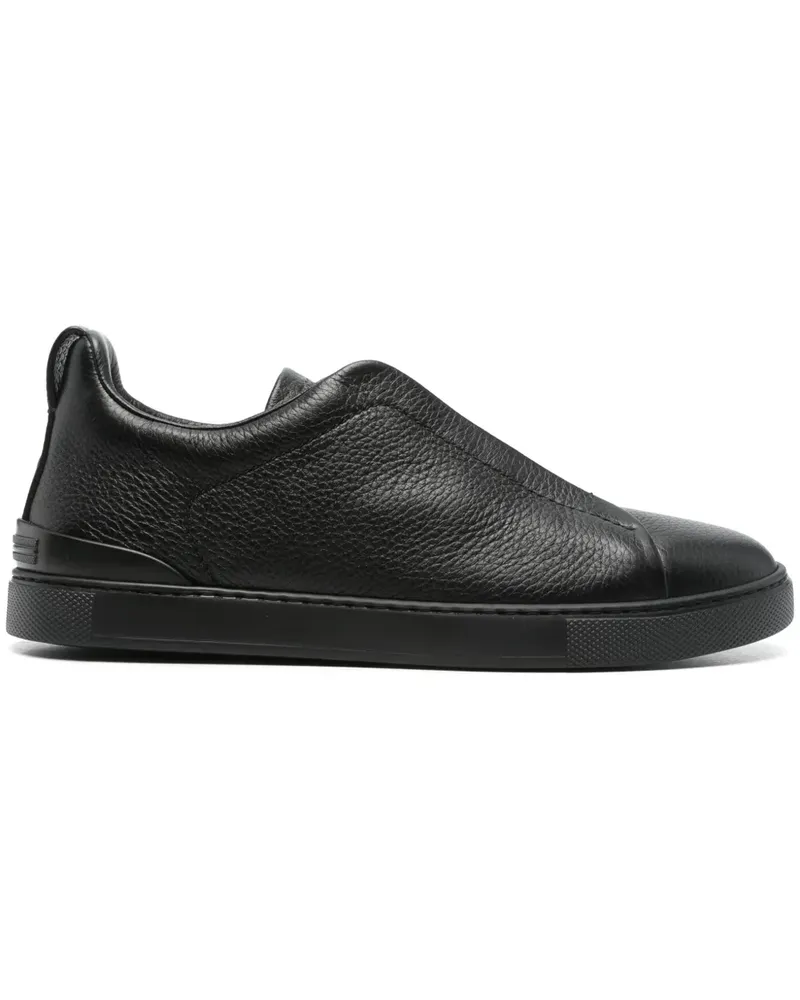 Ermenegildo Zegna Triple Stitch Sneakers - Schwarz Schwarz