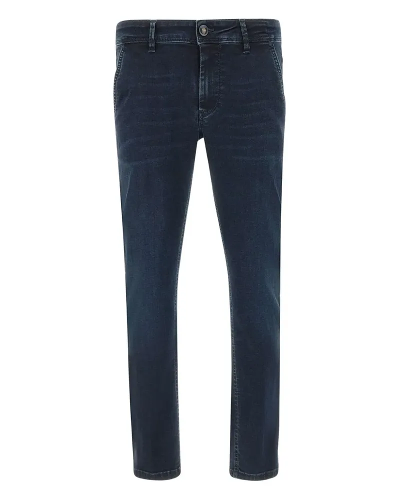 Re-HasH Five-Pocket-Jeans mit Logo-Patch - Blau Blau
