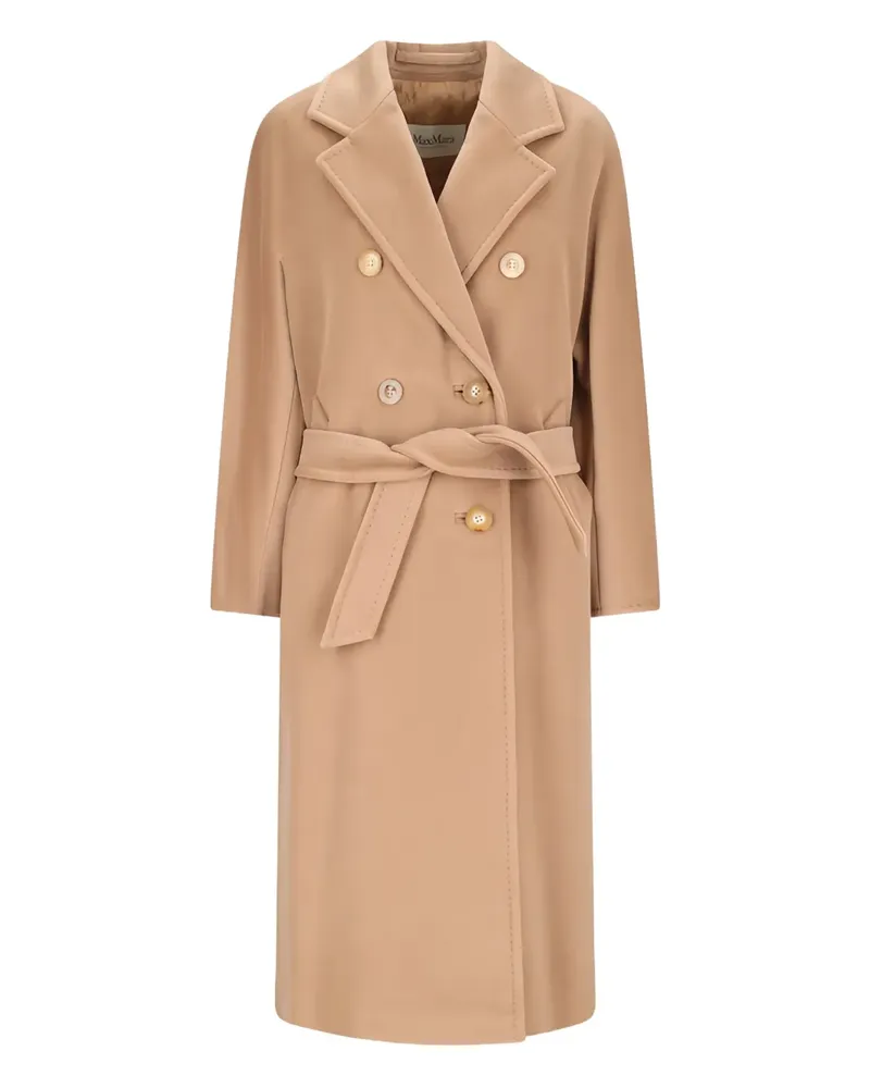 Max Mara Doppelreihiger Mantel mit Gürtel - Nude Nude