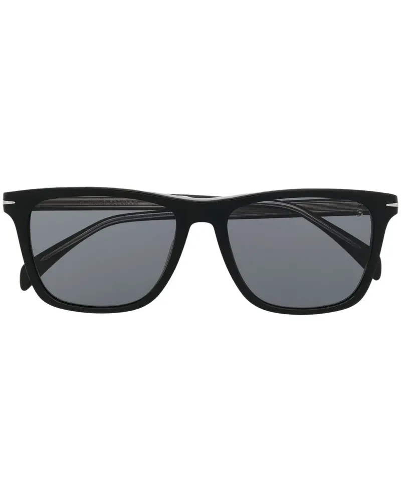 EYEWEAR by DAVID BECKHAM Sonnenbrille mit eckigem Gestell - Schwarz Schwarz