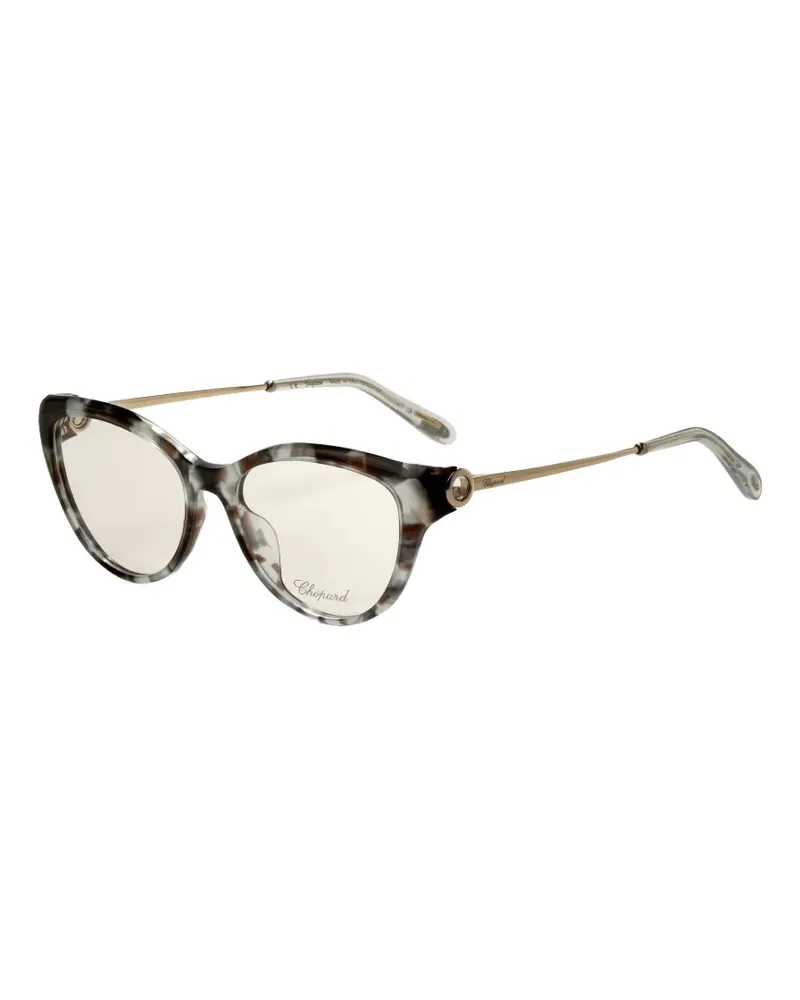 Chopard tortoiseshell-effect cat-eye glasses - Gold Gold