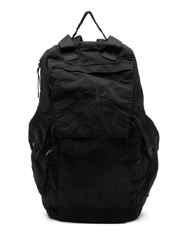 C.P. Company logo-detail backpack - Schwarz Schwarz