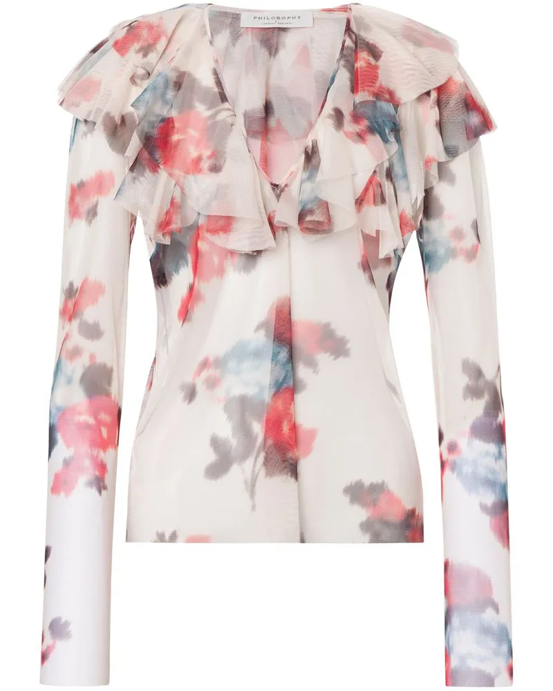 Philosophy Di Lorenzo Serafini Top mit Blumen-Print - Nude Nude