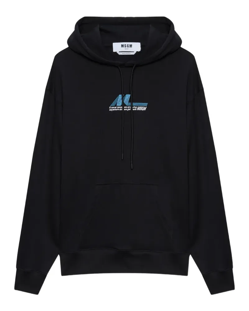 MSGM graphic hoodie - Schwarz Schwarz