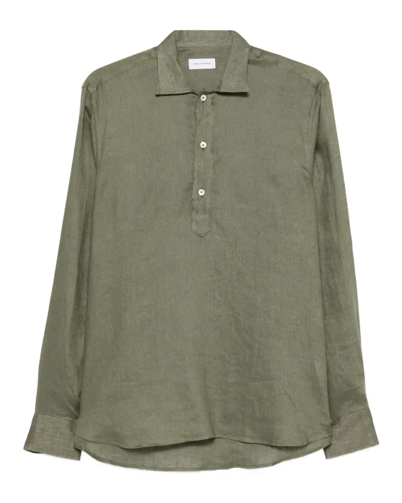 Tagliatore Dustin half-button shirt - Grün Grün