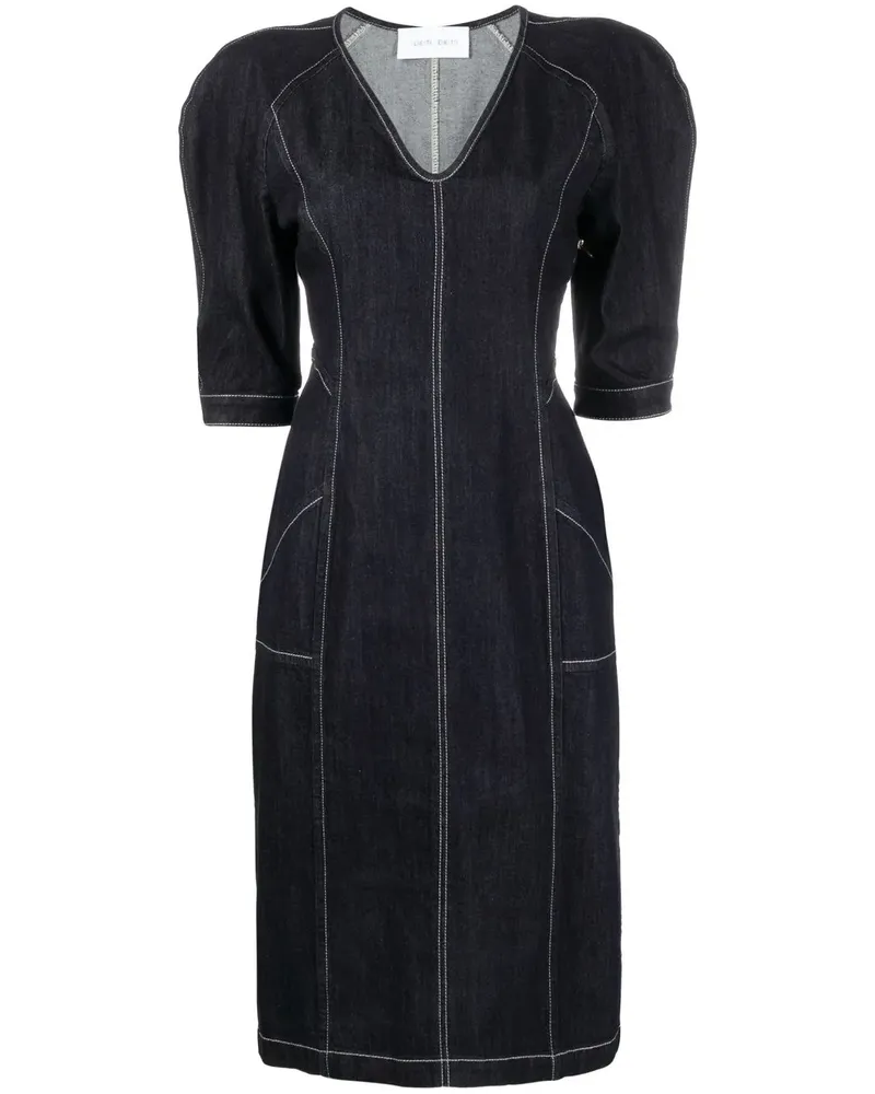 Alberta Ferretti Klassisches Jeanskleid - Blau Blau
