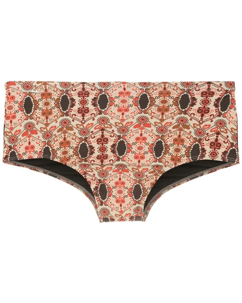 Amir Slama Badehose mit abstraktem Print - Mehrfarbig Mehrfarbig
