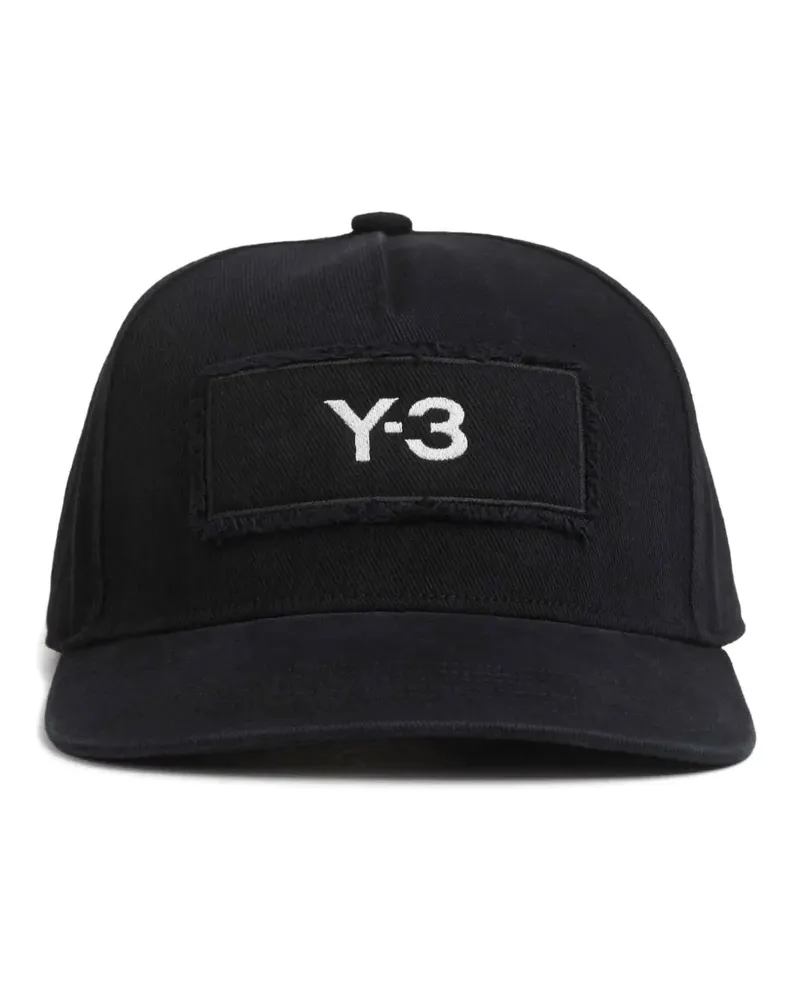 Y-3 Baseballkappe mit Logo-Patch - Schwarz Schwarz