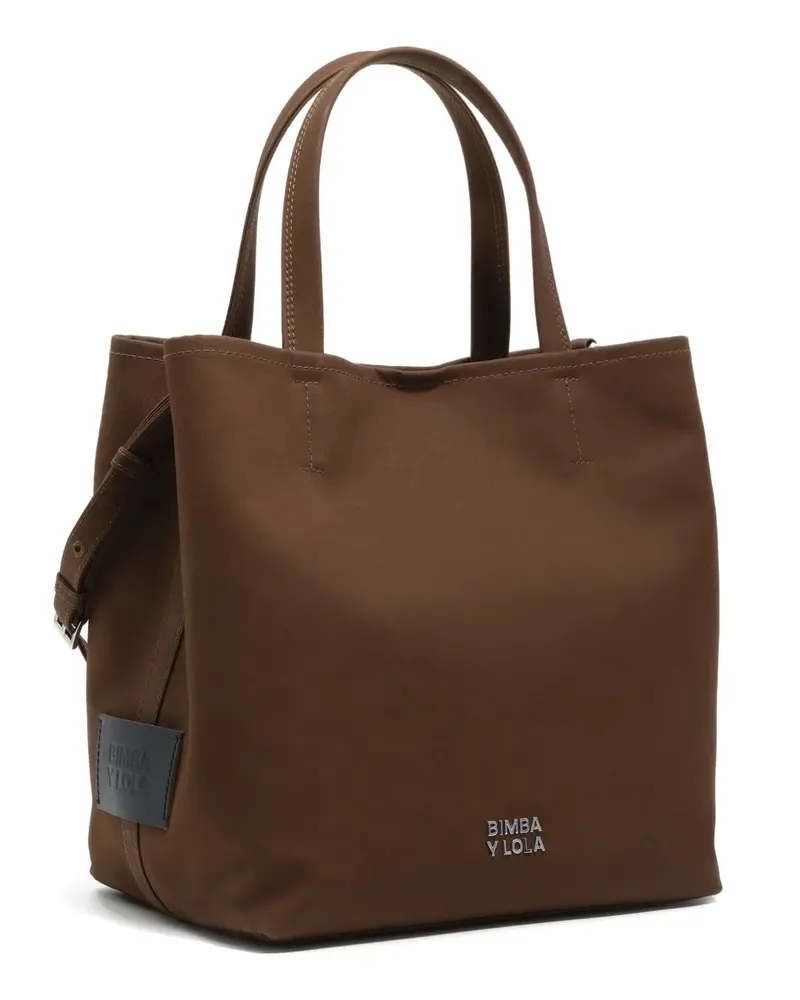 BIMBA Y LOLA Tote Bag mit Logo-Schriftzug - Grün Grün