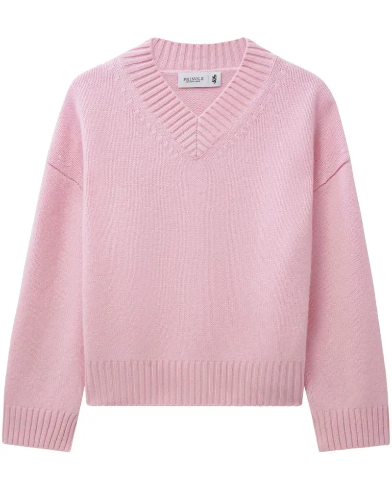 Pringle of Scotland Kaschmirpullover mit V-Ausschnitt - Rosa Rosa