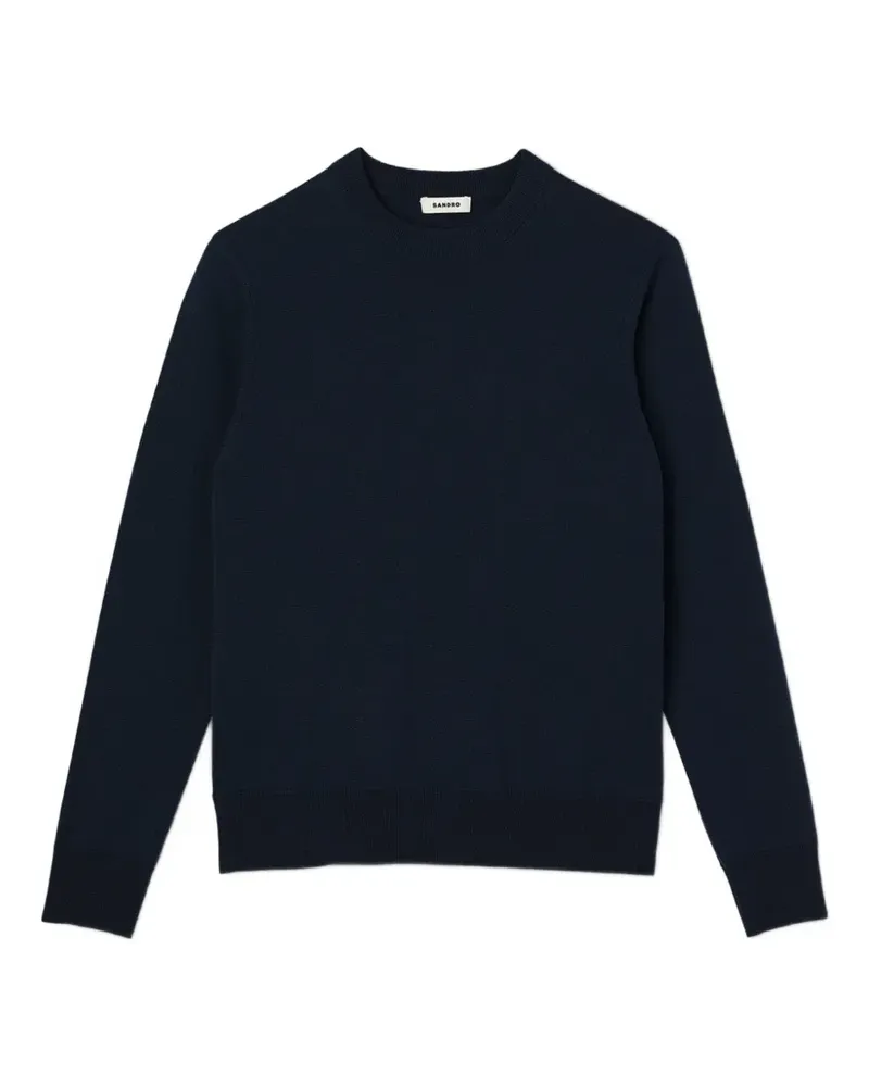 Sandro Pullover mit rundem Ausschnitt - Blau Blau