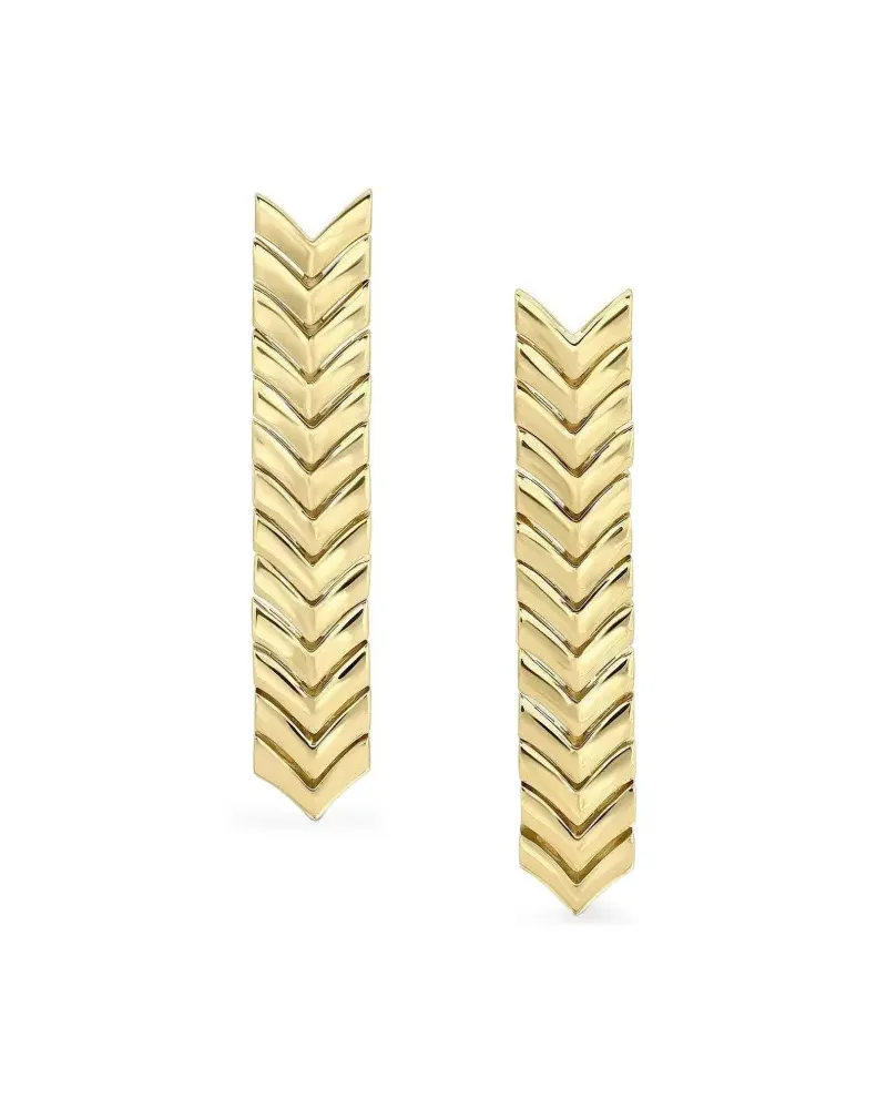 ANITA KO 18kt Gelbgoldohrringe mit Zipper Gold
