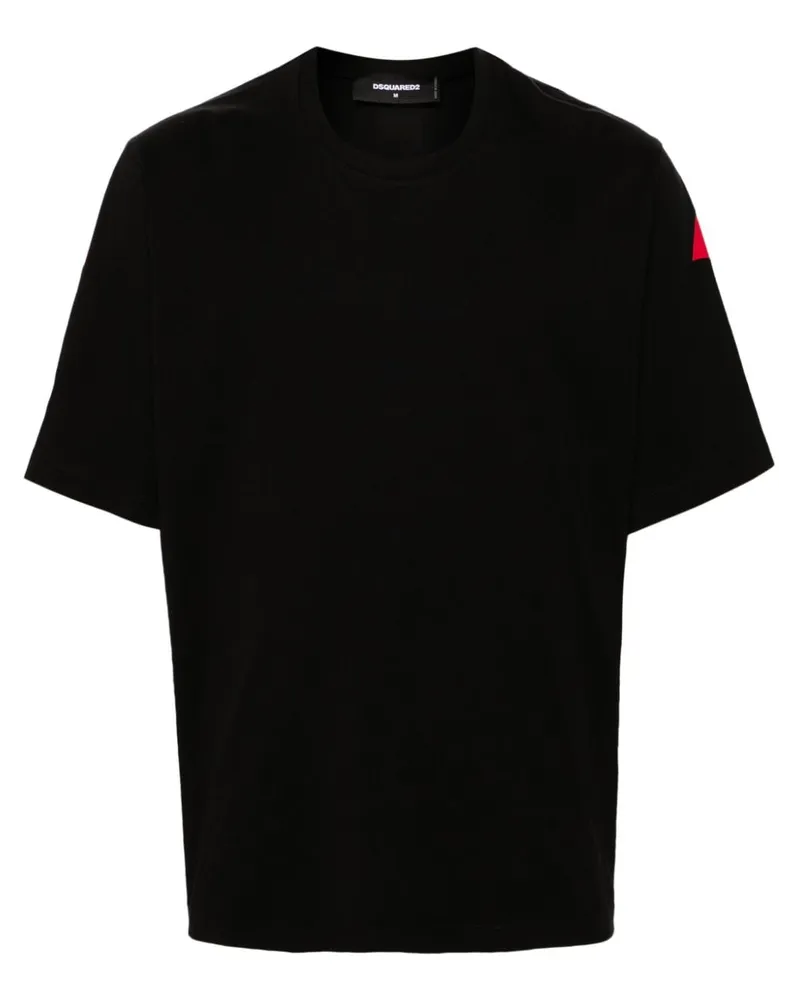 Dsquared2 T-Shirt mit Logo-Print - Schwarz Schwarz