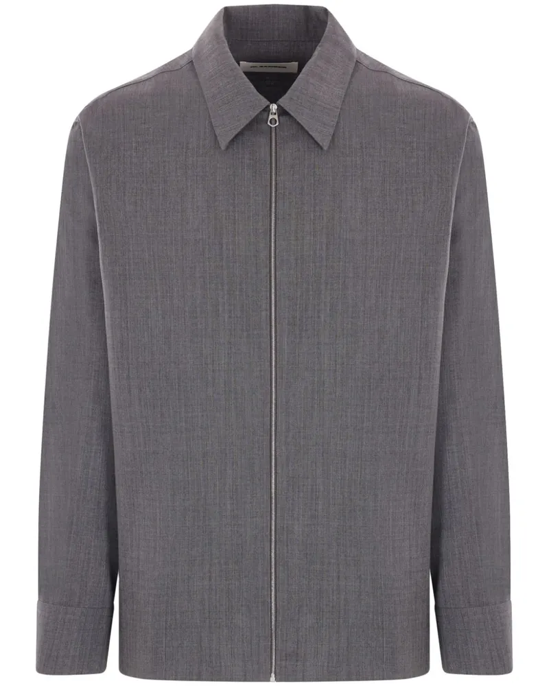 Jil Sander Klassische Hemdjacke Grau