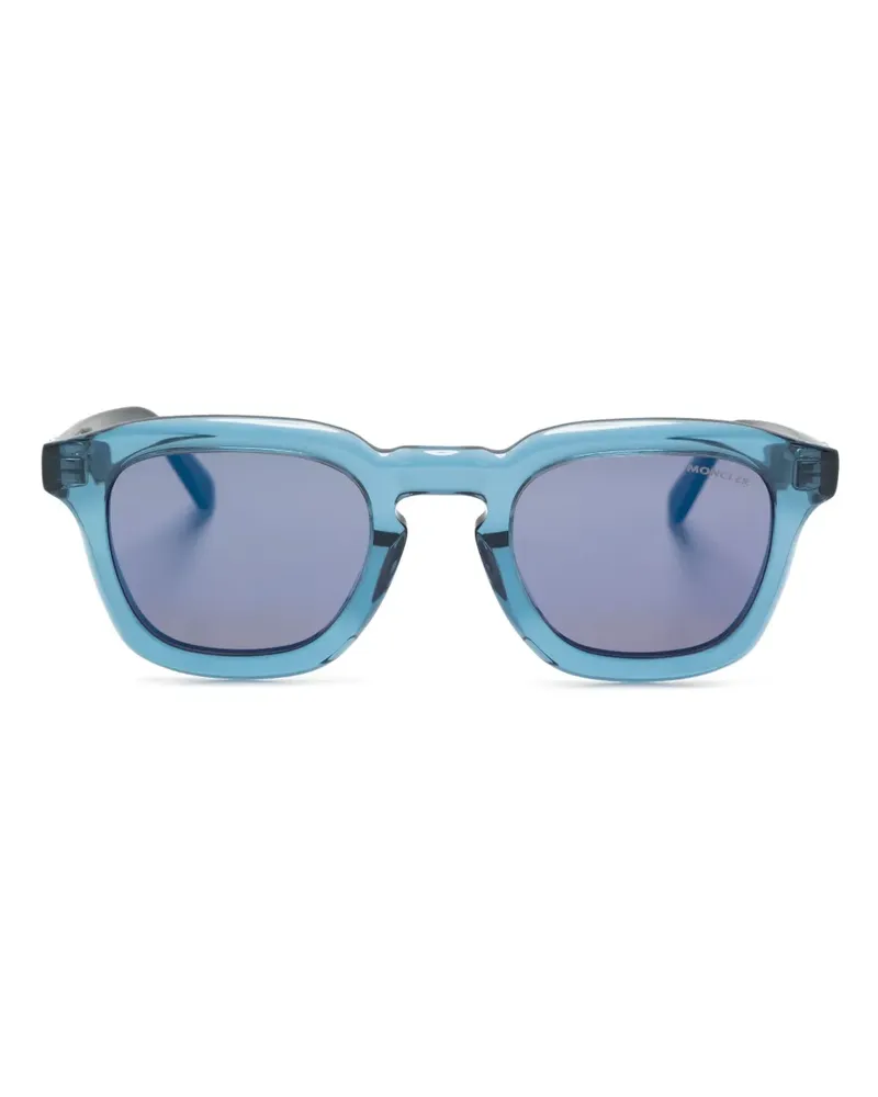 Moncler Gradd Sonnenbrille mit Logo-Schild - Blau Blau