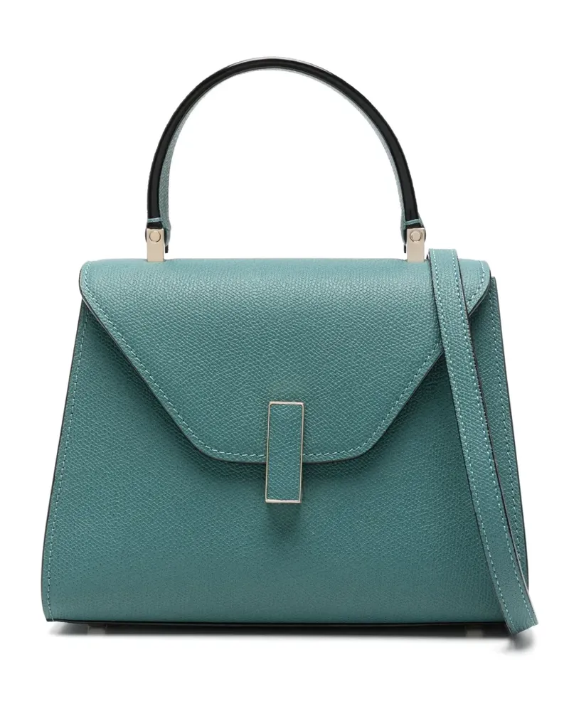 Valextra Mini-Tote Bag mit Klappenverschluss - Grün Grün