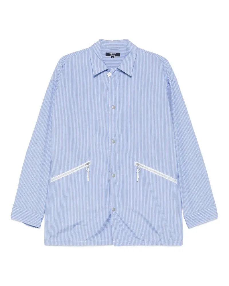 Comme des Garçons Gestreiftes Hemd - Blau Blau