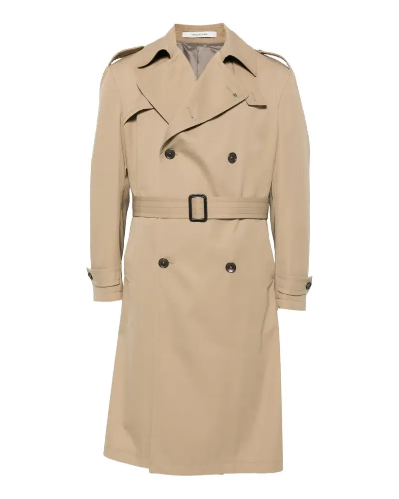 Tagliatore double-breasted trench coat - Nude Nude